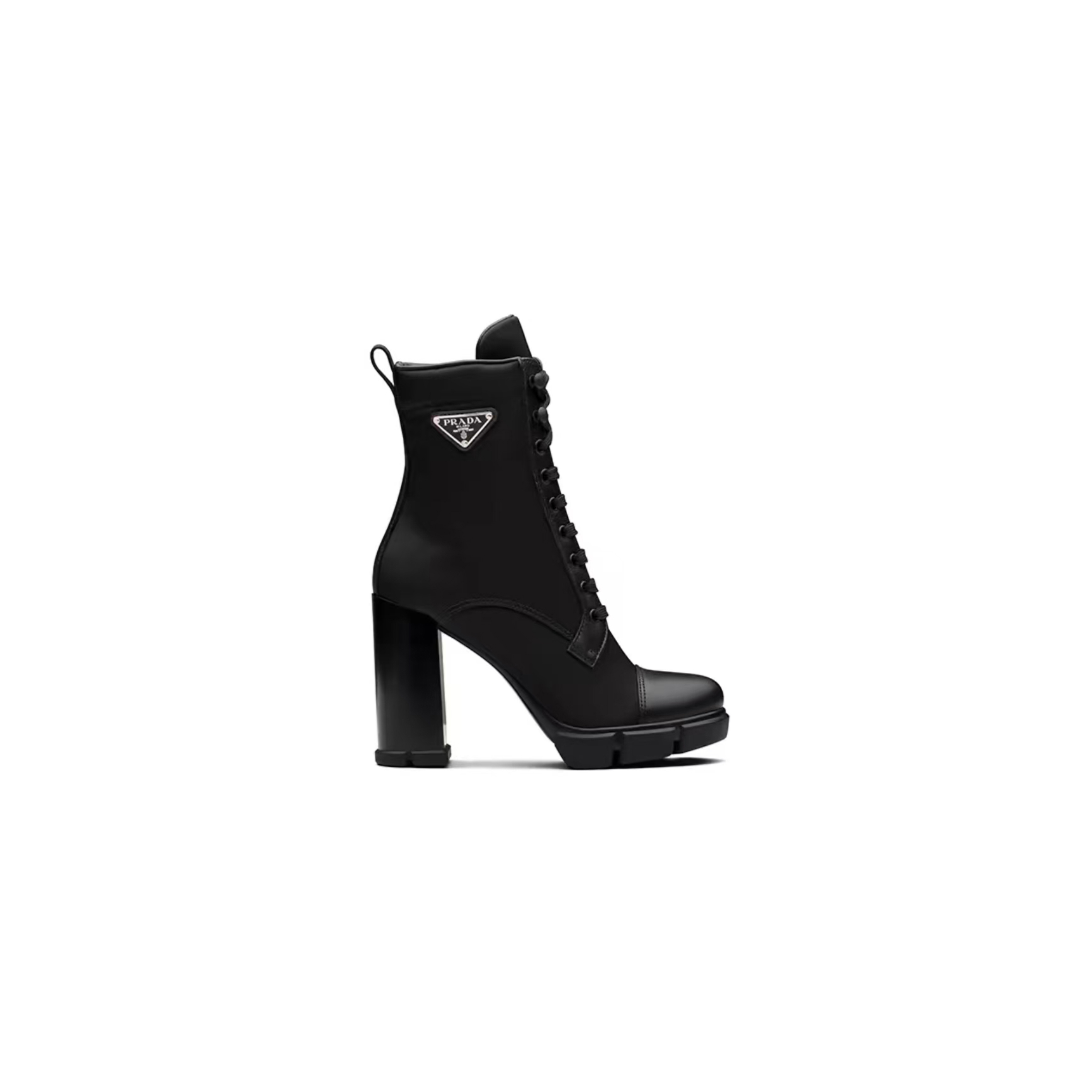 Pra*a nylon and nubuck leather booties 1t427m